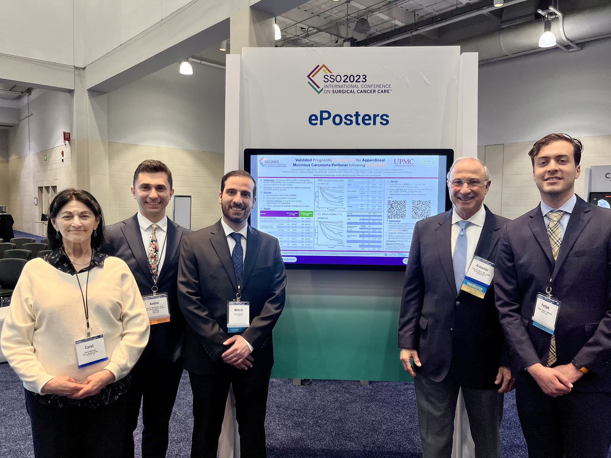 Andrei Nikiforchin, MD (@anikiforchin) on Twitter photo Truly thrilled about this collaboration of <a href="/UPMC/">UPMC</a>+<a href="/ResearchSurgOnc/">Surgical Oncology Research at Mercy</a> (the manuscript is in process, btw) and another one coming soon!
Research is a teamwork as only together we can accomplish more & make a real difference.
<a href="/AhmedAmericaMD/">Ahmed Hamed, MD, MS</a> look forward to your #SSO2023 talk tomorrow! Truly thrilled about this collaboration of <a href="/UPMC/">UPMC</a>+<a href="/ResearchSurgOnc/">Surgical Oncology Research at Mercy</a> (the manuscript is in process, btw) and another one coming soon!
Research is a teamwork as only together we can accomplish more & make a real difference.
<a href="/AhmedAmericaMD/">Ahmed Hamed, MD, MS</a> look forward to your #SSO2023 talk tomorrow!