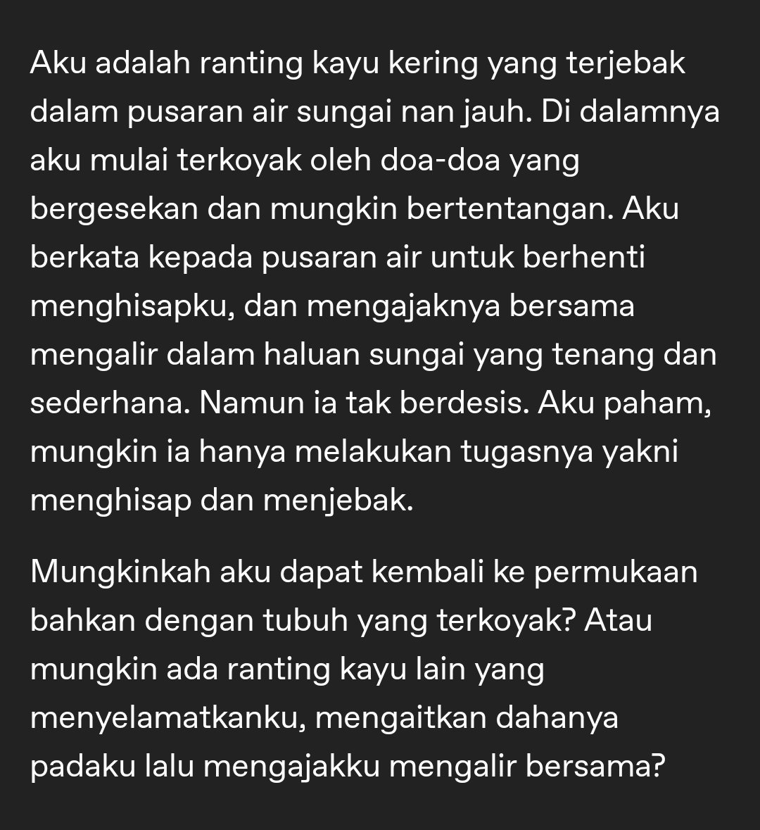 50PercentHuman's tweet photo. Ranting kayu dan pusaran air https://t.co/dPRlMKeqAK