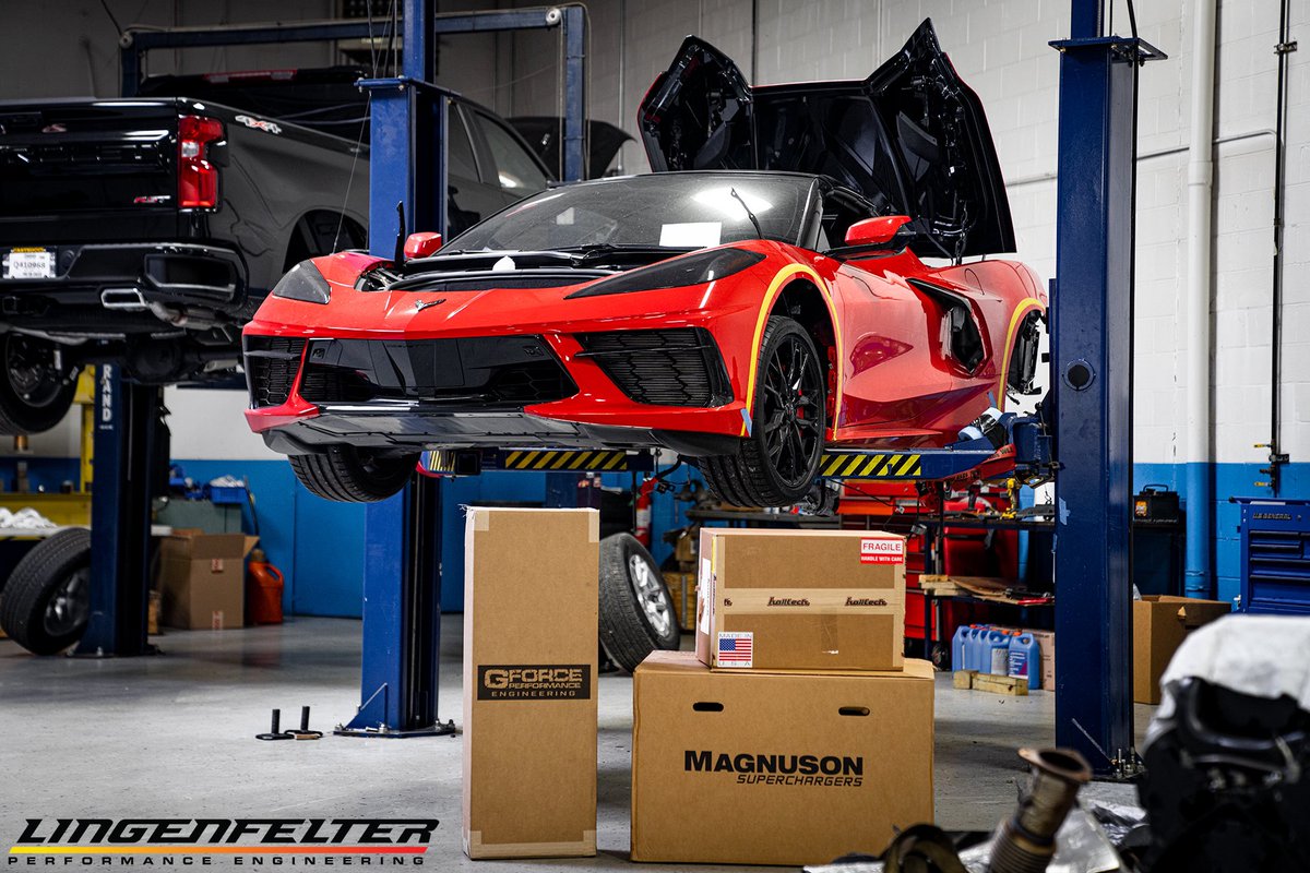 LingenfelterLPE's tweet photo. Top up or down, boosted all-around 💨

Another #Lingenfelter 700 HP #Magnuson Supercharged C8 will soon be roaring around on the roads, this time an HTC ⚠️

🔗 https://t.co/1xDkohCPDc 

#MaggieOnTop #MagnusonEquipped #LPE #LingenfelterPerformance #Corvette #TVS2650 #C8 https://t.co/pI8vPE7aiR