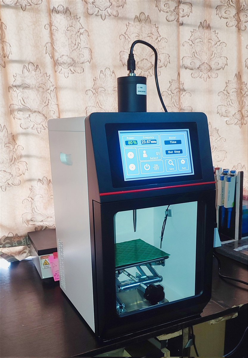 godmamusprime's tweet photo. Excited to take delivery of our new Ultrasonic Homogenizer (Cell Disruptor) @neurolabfuta, with funding from @ISN_society CDG. https://t.co/WlKf5ElFla