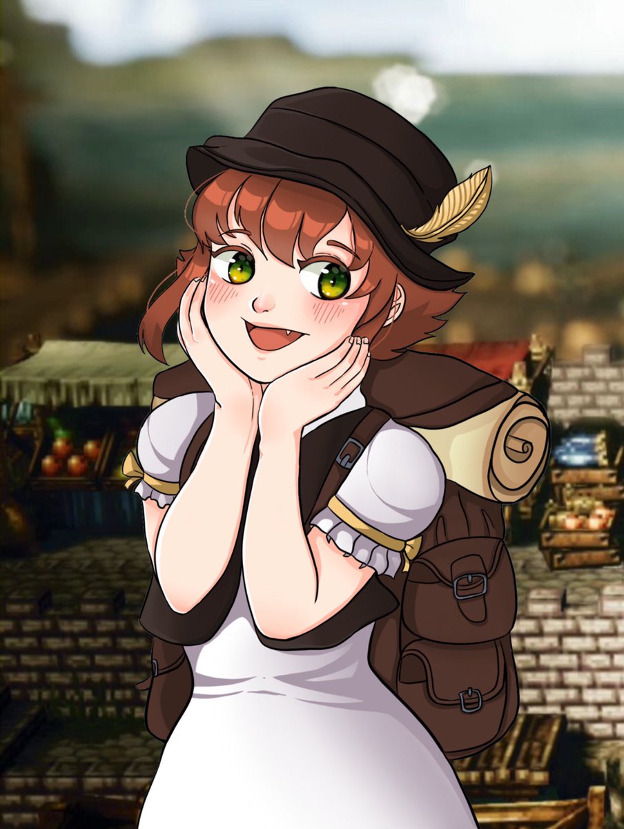 My drawing of Tressa from Octopath Traveler 

#drawing #OctopathTraveler #tressa #OctopathTraveler2
