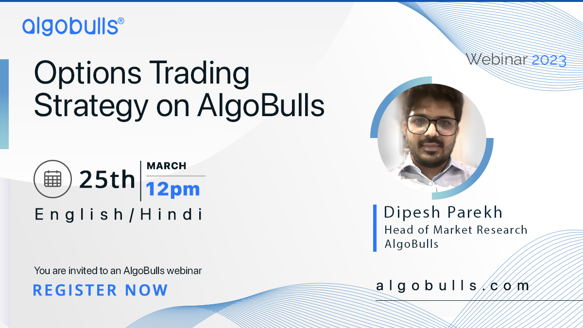 AlgoBulls's tweet photo. Join us on 25th March from 12:00 pm for an insightful session on Options Trading Strategy on AlgoBulls. Learn how to make informed decisions with the help of AlgoBulls. @Nuvama_Wealth
Register now at https://t.co/bytN0XvwSc.
#OptionsTrading #AlgoBulls #TradingStrategy #Nuvama https://t.co/c3IDSTNEvK