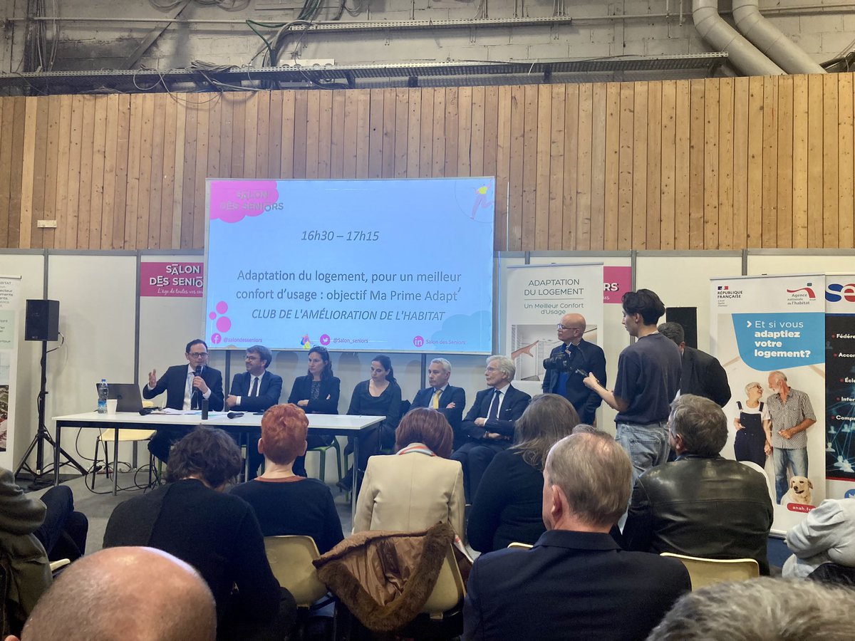 Présente au <a href="/SalonSeniors/">Salon des Seniors</a> . Super conférence sur ma prime adapt avec notamment <a href="/jpasgdbf/">Arnoux jean-Philippe</a> <a href="/Mathieu_A/">Mathieu ALAPETITE</a> <a href="/Guerin_Serge/">Serge Guérin</a>
