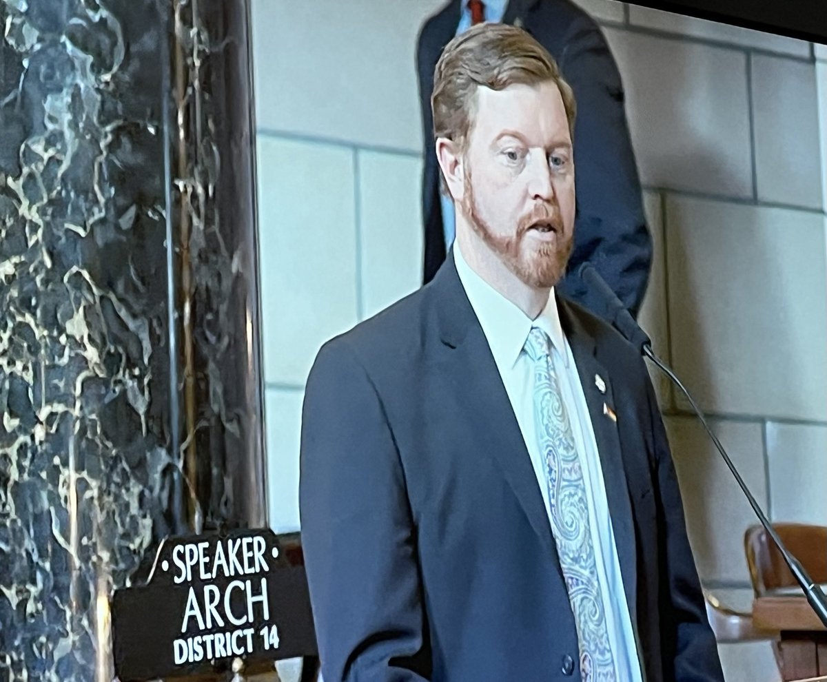 traitortrumpy's tweet photo. #neleg Senator John Cavanaugh sticks to the merits of #LB276 before pointing out the news stations covered #LB574 and put up a suicide hotline number (988) at the end of the story. #goodforthem https://t.co/3sa916LRfh