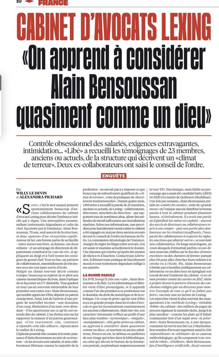 beausire's tweet photo. @Will_ld @libe Enfin!!! Enfin! A quand une sanction pour #alainbensoussan dt le harcelement est a une toute autre echelle? #alainbensoussan #lexing @JulieCouturier_ @BourdeautAvocat #harcelement https://t.co/67b2hNZWv1