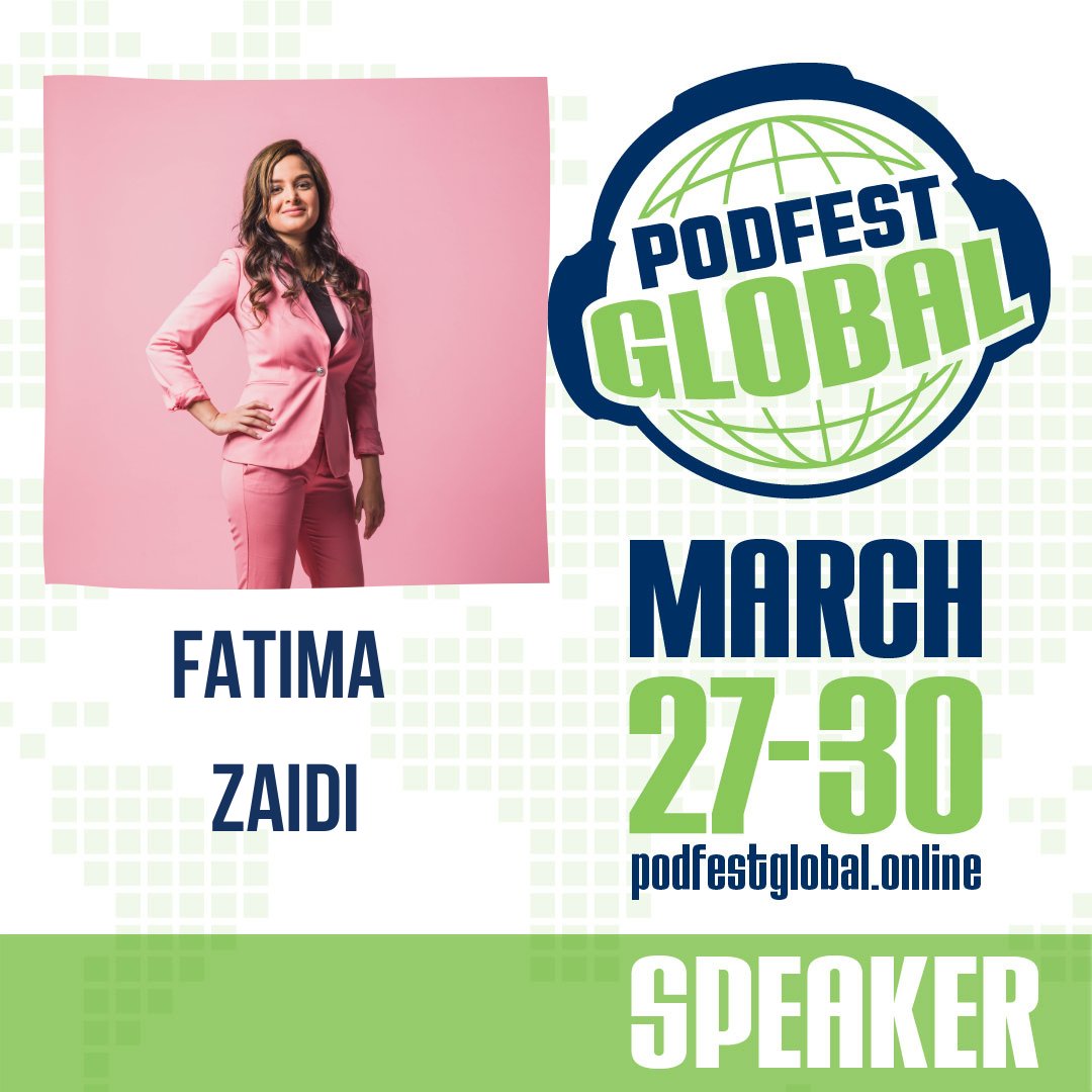 zaidiafatima's tweet photo. Looking forward to speaking at @podfestexpo this year. If you're still purchasing tickets then you can use my discount code: Zaidi49. @inc_quill @CoHost_
#podfestglobal23 #podfestglobal #podfestglobal2023 https://t.co/EJGmtP1T36