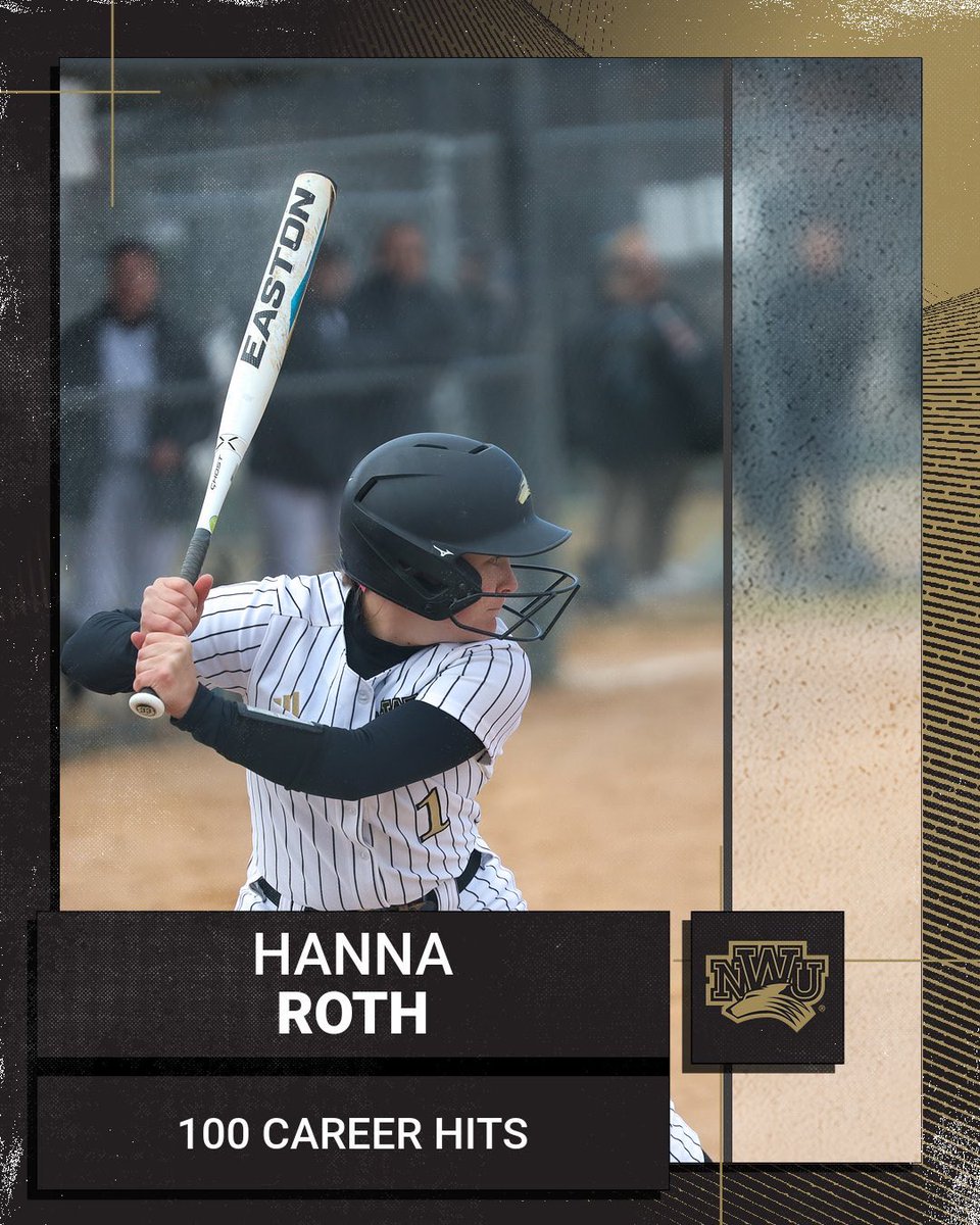 Congratulations Hanna Roth on reaching 100 career hits in yesterday’s doubleheader at Concordia with a leadoff single in the fifth! <a href="/NWU_SOFTBALL/">Nebraska Wesleyan Softball</a> #PWolfNation #YipYip