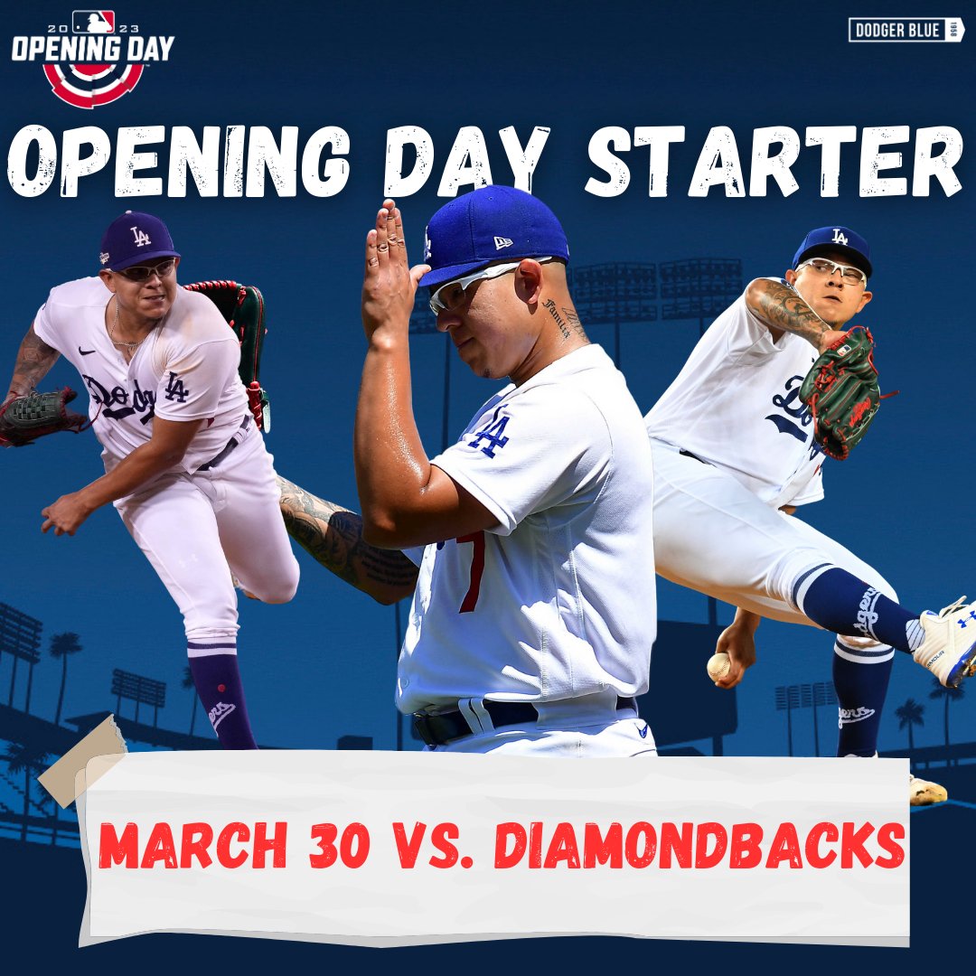 Dodger Blue on X: OFFICIAL: Julio Urías is the #Dodgers Opening Day  starter.   / X