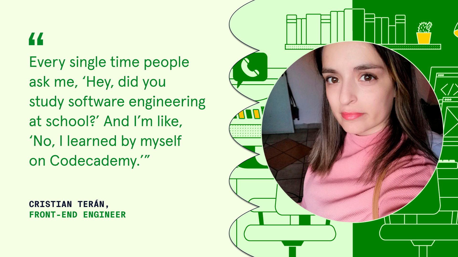 Codecademy on Twitter "Meet Cristian Terán, a 29yearold FrontEnd