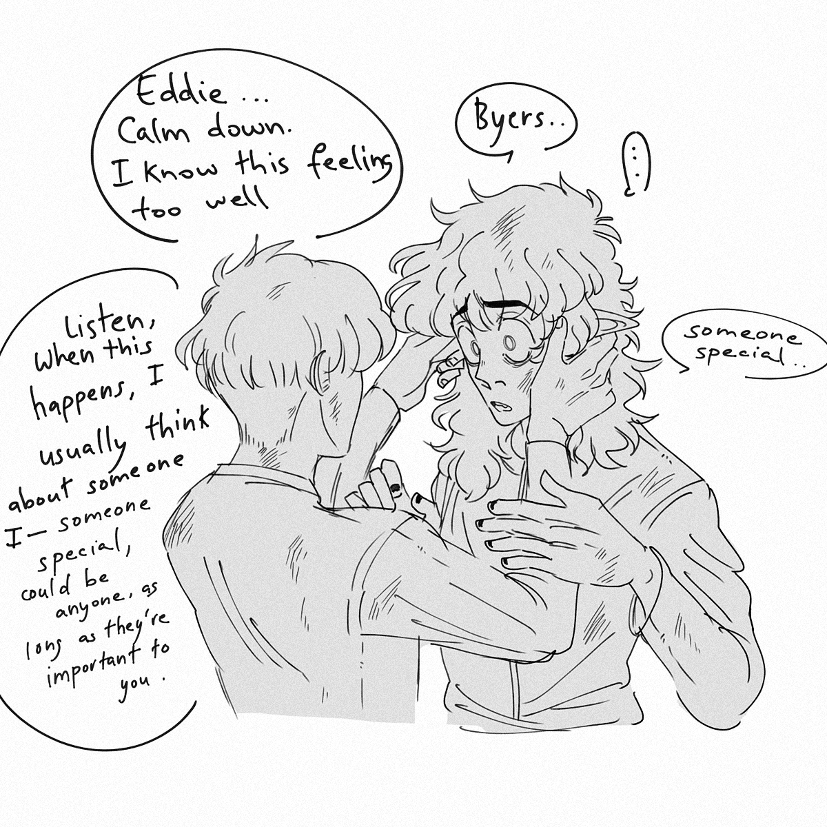 maatdraws's tweet photo. Will is giving panicked Kas!Eddie some advices
 #steddie #steddiefanart https://t.co/qz5mYlUVgZ