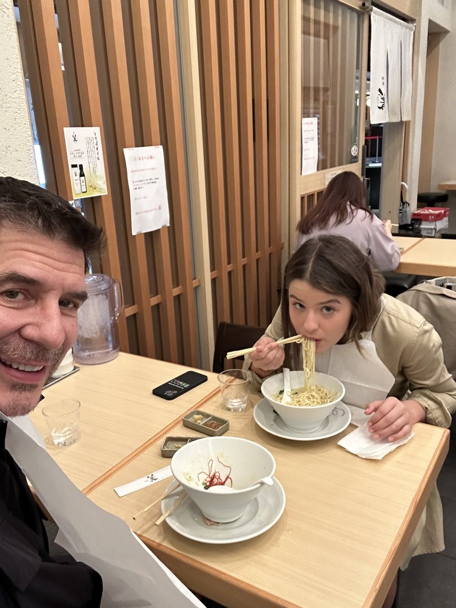 Nothing better than in with my daughter who slurps her ramen!
