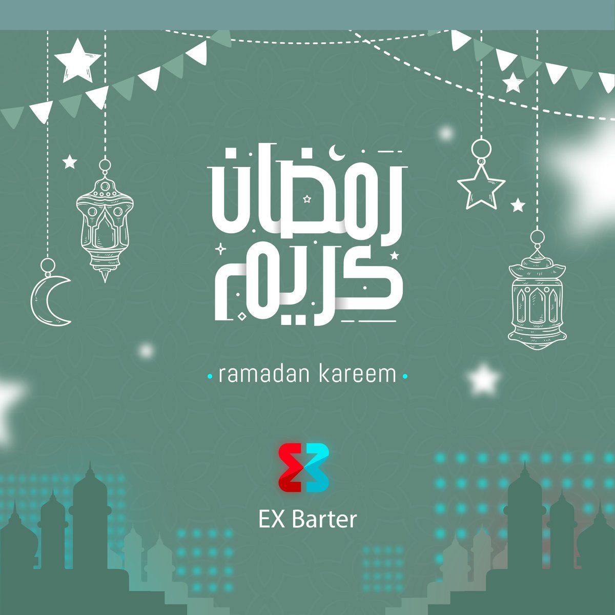 ex_barter's tweet photo. كُل عامٍ وأنتم بألف خير بمناسبةِ حلولِ شهرِ رمضانَ المباركِ سائلينَ اللهَ أنْ يتقبَّلَ منَّا ومنكم صالحَ الأعمالِ وأن يُعيده عليكم بكل الخير واليُمن والبركات.
#exbarter
#udse_inc https://t.co/wZXx4VDMUy