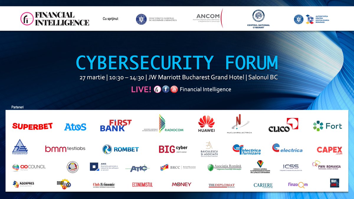 FinintelNews's tweet image. #CybersecurityForum #financialintelligence 

Link inscriere: financialintelligence.ro/cybersecurity-…