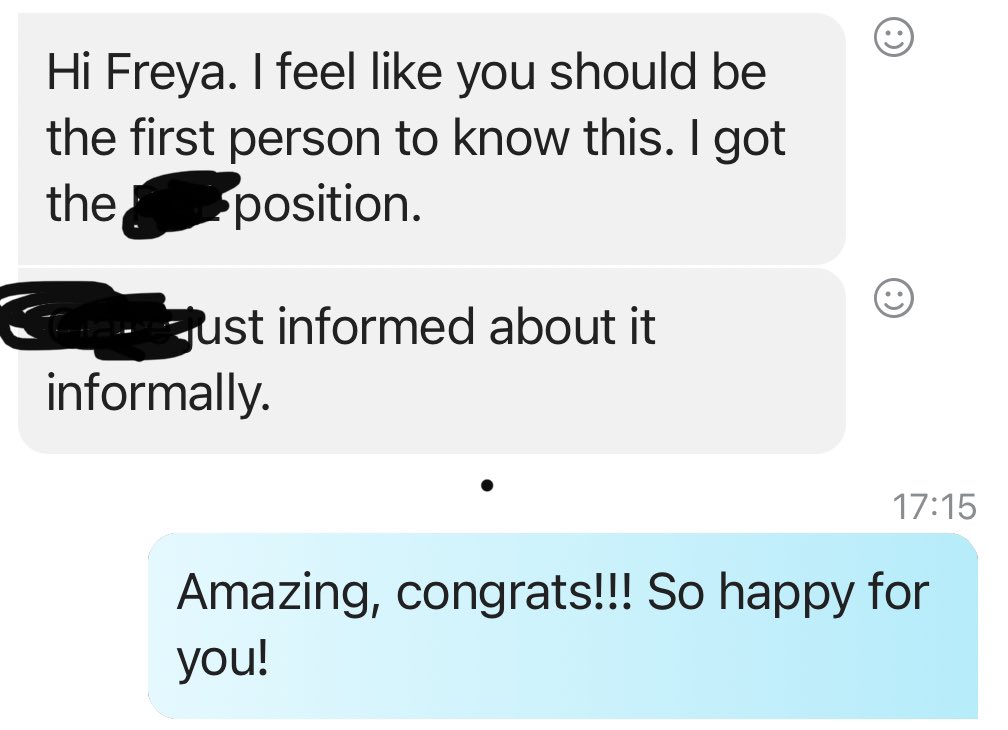 freyablekman's tweet photo. Meanwhile in the real world, I’m delighted to hear that one of the doctoral students I supervise got their dream #PostDoc!
Happy #phdadvisor at #moriond #phdchat https://t.co/Mpdgy6kPLV