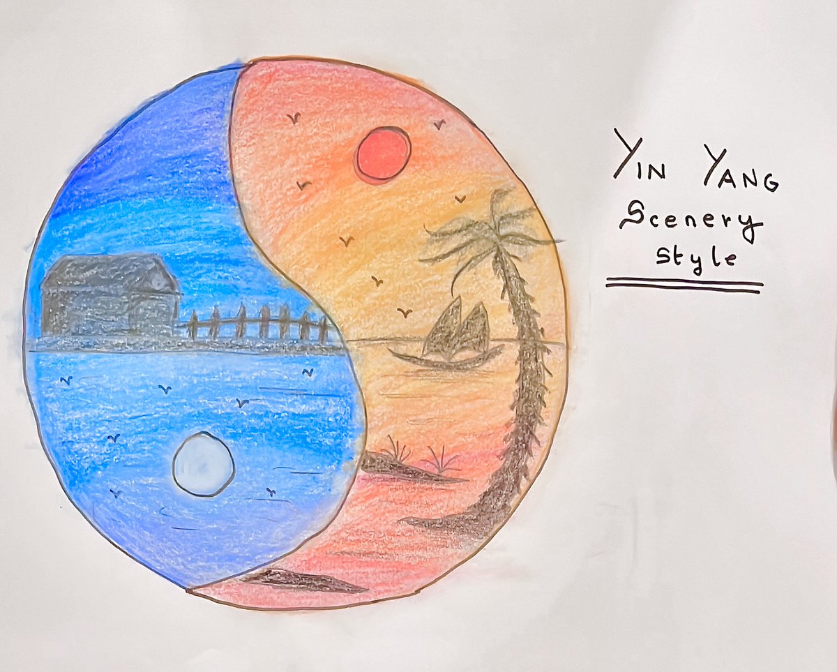 We learned about Yin Yang during our overnight camp, which means the opposites go together...... This inspired me to create art using Yin Yang theme
<a href="/sumitavamaity/">Sumitava Maity</a>  <a href="/sidra5/">Sidra Tatheer</a> <a href="/nmsmiddleschool/">GNMS_Middle School_RUNWAY</a> <a href="/JayarajVenetia/">Venetia Jayaraj</a> <a href="/Aniaishu2022/">Ani and Aishu</a>