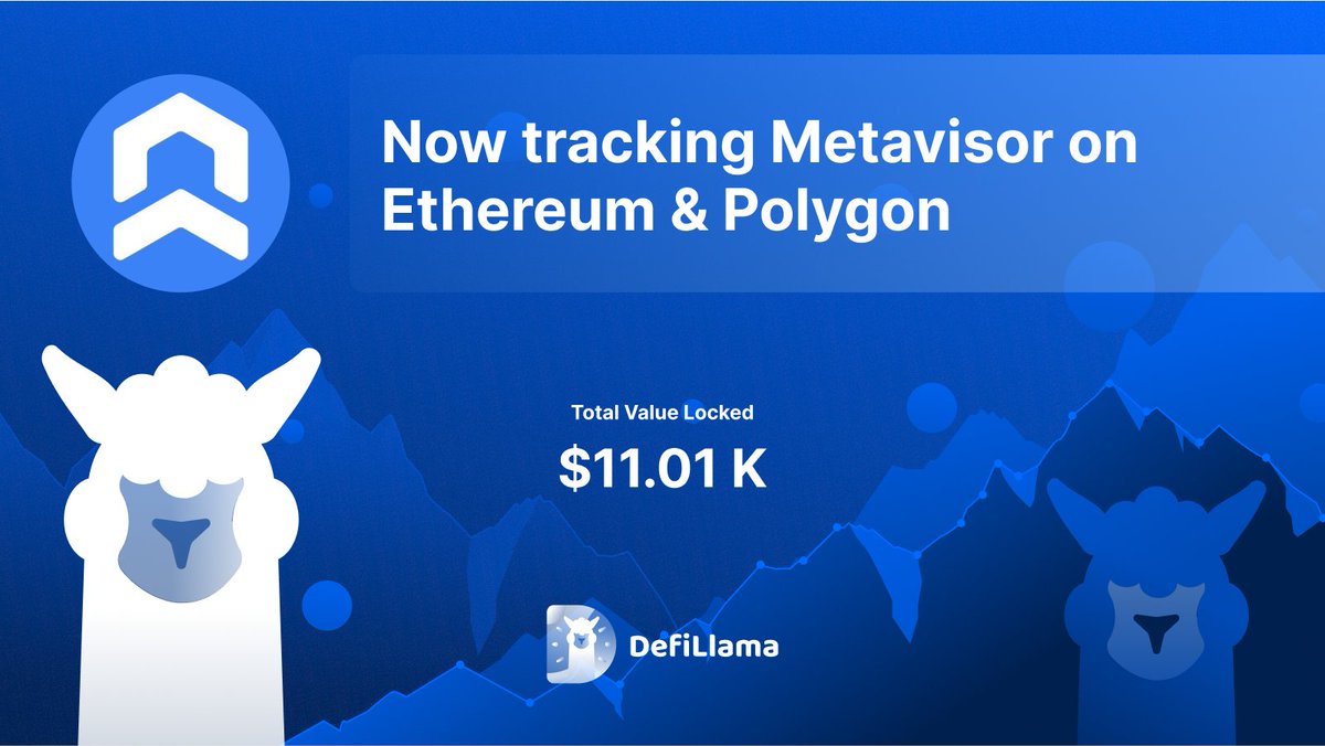 Now tracking <a href="/0xMetavisor/">Metavisor</a> on <a href="/ethereum/">Ethereum</a> &amp; @0xPolygonLabs 

Liquidity Automation, Optimization &amp; Management Platform