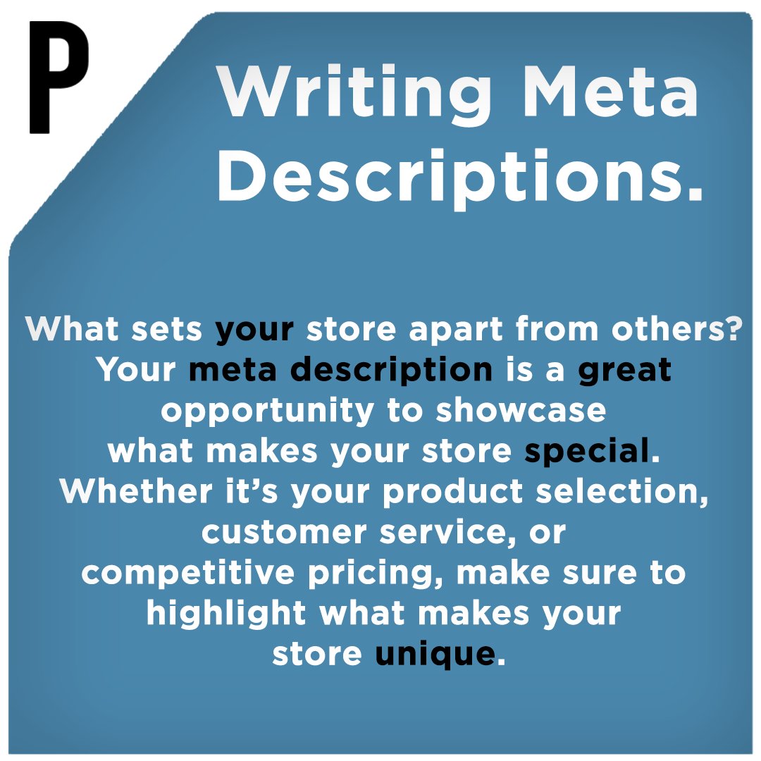 PretragaSEO's tweet image. A Shopify SEO tip on making meta descriptions!

#shopifyseo #shopifyseoservices #shopifyseoexpert #shopifyexperts