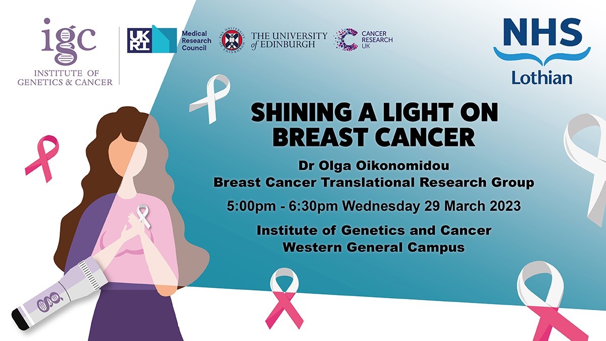 CRUKScotland's tweet photo. This is a fantastic opportunity to discover more about research in to breast cancer happening right here in Scotland &amp; also to hear insights from people who have been through the disease.💙
The event is open to the public &amp; free. To book a place go to:- https://t.co/RhaYdMC6X0 https://t.co/MiZjsA2JmI