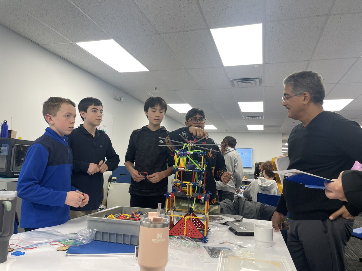 LauraPanettieri's tweet photo. We are having a great time representing SFE at the @BucksIUSTEAM K’Nex Design Challenge! https://t.co/pffZerm274