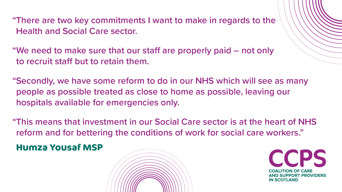 ccpscotland's tweet image. .@HumzaYousaf has responded to our 7 March letter about FM candidates' vision / priorities for social care &amp;amp; support. Read his full response here: tinyurl.com/43cpxwyb &amp;amp; extract 👇.
@AshReganSNP, @_KateForbes, not much ⏱️ left but our members look forward to hearing from you.