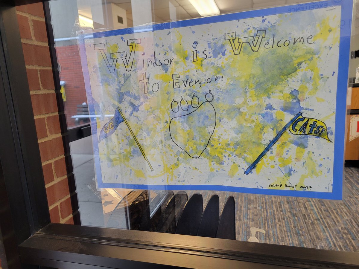 Proud of our 5th graders and their dedication to these Posters of Positivity for Windsor School