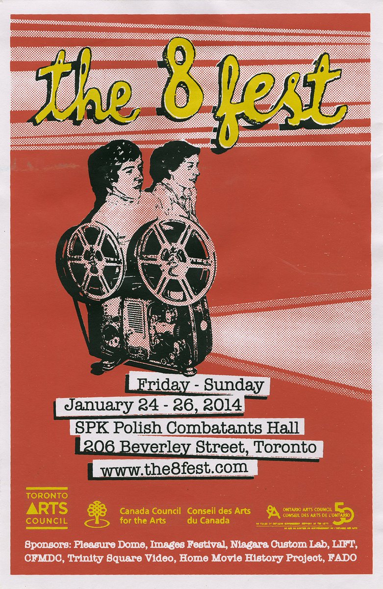 StephenBroomer's tweet photo. Today in my Local Film Cultures class: student presentations, and my case study on the8fest! Maybe I'm biased. Here's my favourite poster we ever commissioned, by Ajla Odobašić. https://t.co/V76fE6vBRQ