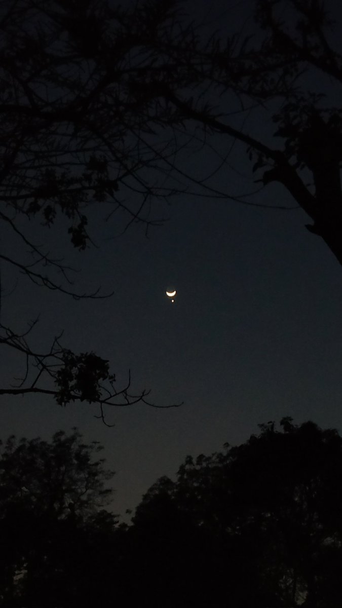 vimalsatelier's tweet image. Venus and moon conjunction ✨🌙