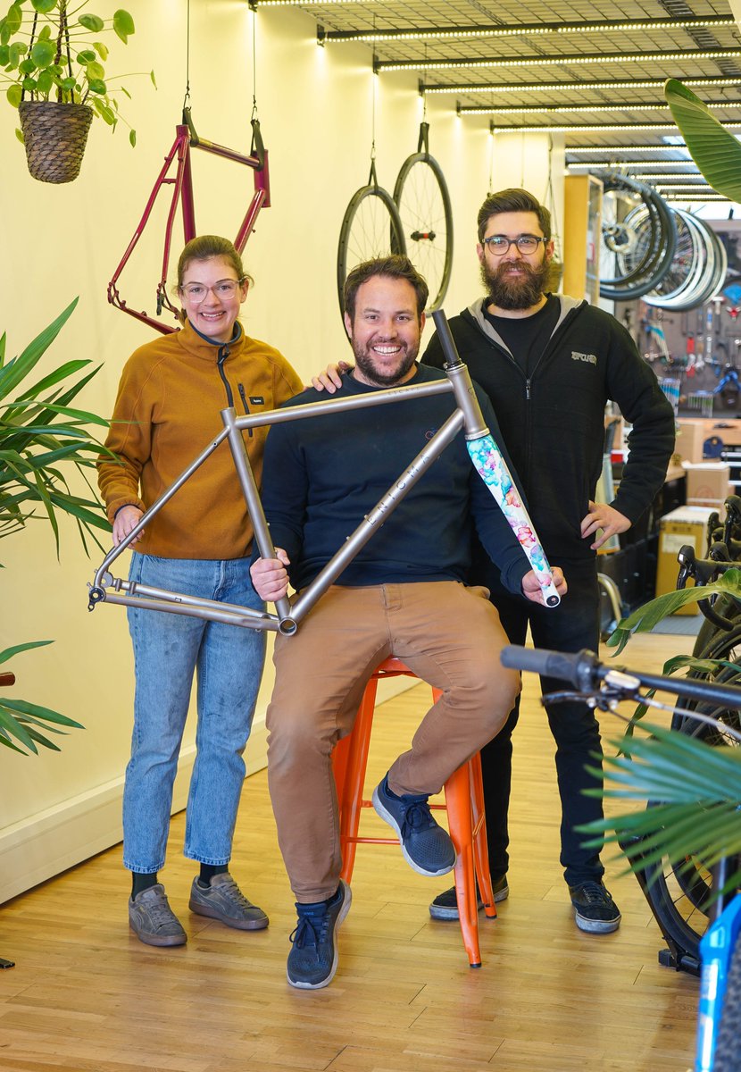 cloud9cycles's tweet photo. We are closing! But first, we want to raise £10k for the @LDNairamb and we nearly half way there... tickets are just £5, 100% of the money goes to LAA and for your trouble you'll be in with a chance of winning this titanium frame and custom fork. Can you help us by sharing this? https://t.co/XVk8jrW660