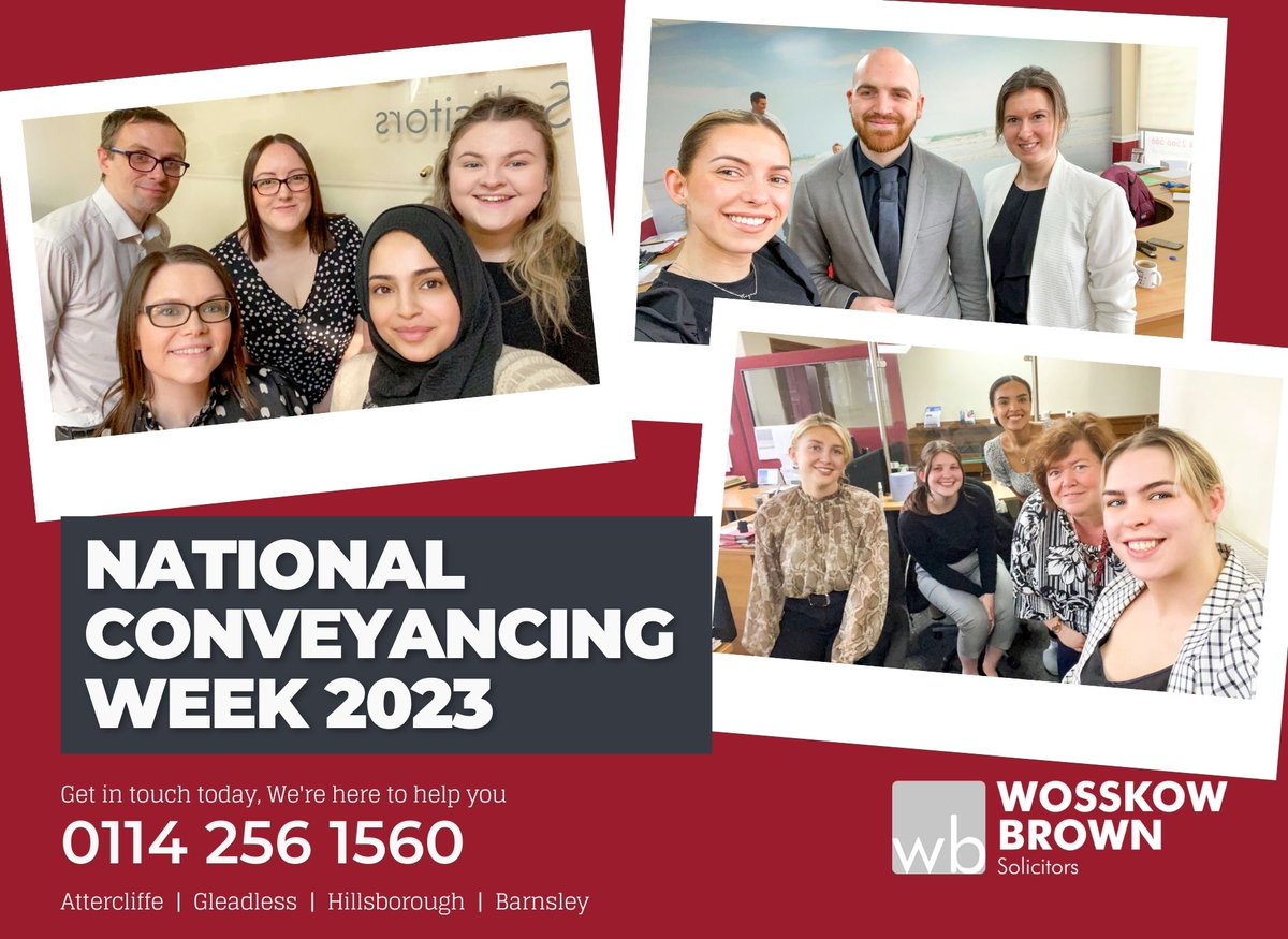 As #NationalConveyancingWeek draws to a close, we thank our #conveyancing teams for the hard work and perseverance they show consistently.

🏡 Our conveyancing teams are ready to get you moving.

#ShareTheLove #BeKindWeCare #NatConveyWk2023