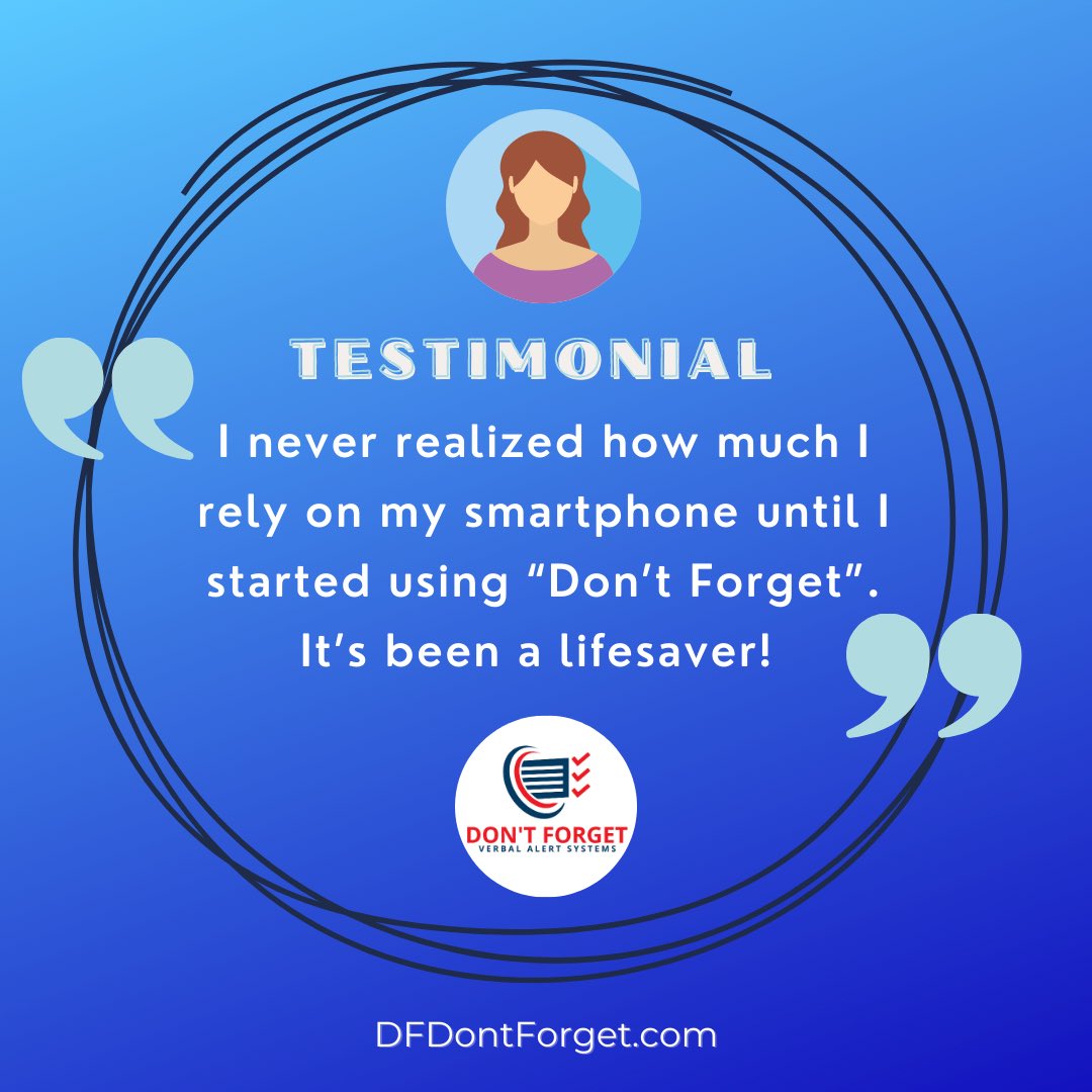 DontForgetApp__'s tweet image. One of our many satisfied customers! Try the ‘Don’t Forget’ App Today!
Download Here
IOS 👉  apps.apple.com/us/app/dont-fo… 
Android 👉 play.google.com/store/apps/det… 
#DontForget #DontForgetApp #NewApp #App #IOSApp #IOS #Android #GooglePlay #Download #Reminder #Remember #NeverForget #Apps
