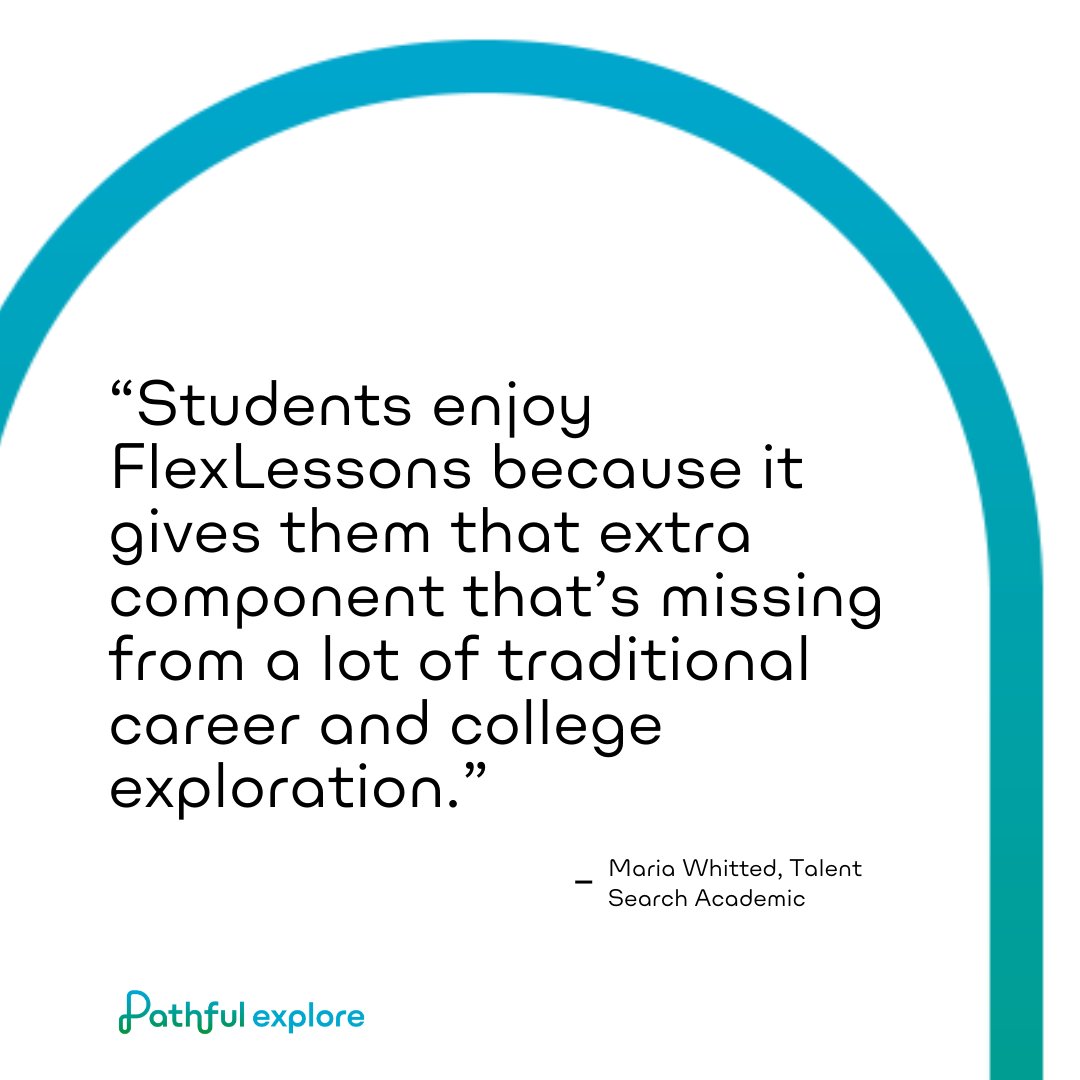 VirtualJobShado's tweet photo. Educators: Ensure your students meet their career exploration & workforce preparation objectives with #FlexLessons. Create custom lessons using engaging activities, easily access reports, grade assignments, & more! 📚
Learn more here: https://t.co/MKiu11c7Tw
#PathfulExplore https://t.co/mFTPt7ONWv