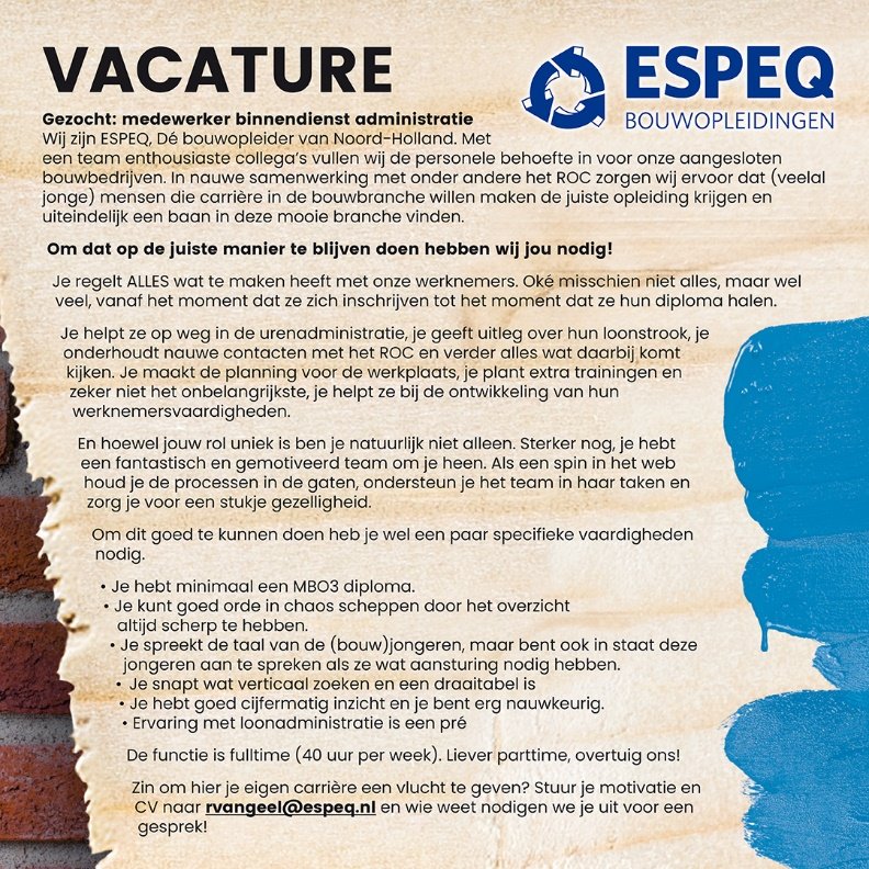 Kom jij ons team versterken?