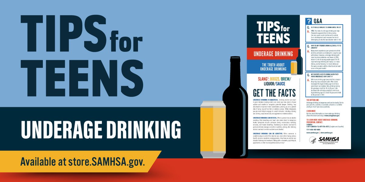 samhsagov's tweet photo. #NDAFW: Drinking as a teen could interfere with normal brain development and increases the risk of developing an alcohol use disorder later in life? So, avoiding alcohol as a teen means investing in a healthier future as an adult. Get more #TipsForTeens: https://t.co/RQOoWMvacT https://t.co/FcXMpRqAEM
