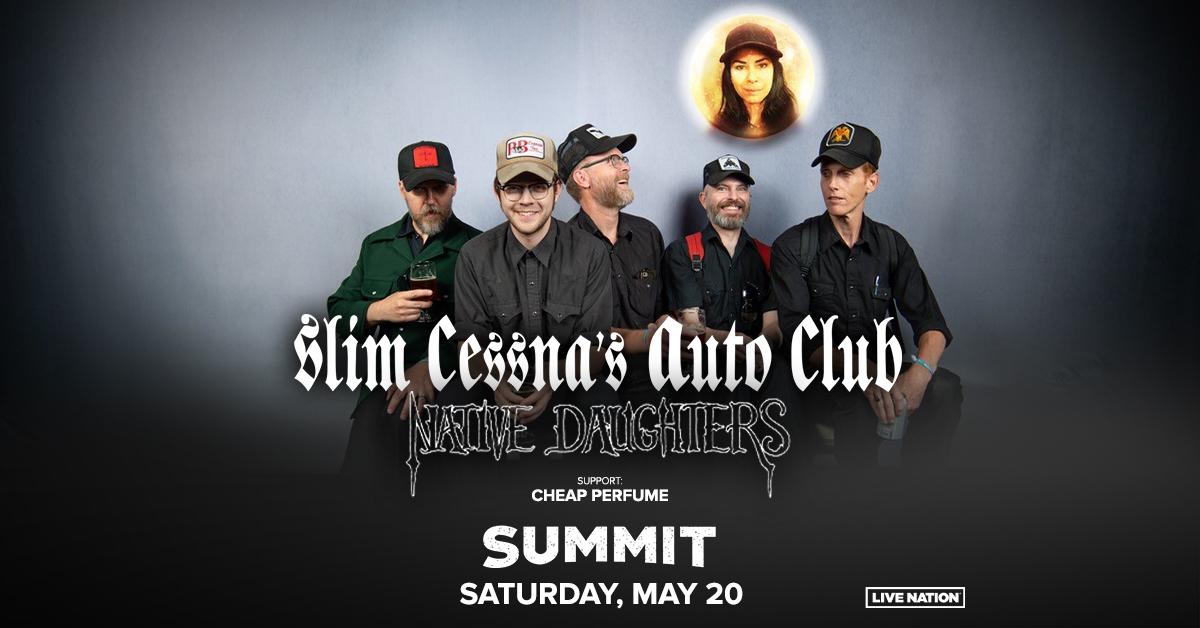 Just Announced &amp; On Sale Now 🚗 Three of Colorado's very own, @SlimCessna's Auto Club and <a href="/NativeDaughters/">Native Daughters</a> with special guest <a href="/cheapperfume719/">Cheapperfumeband</a>, are coming to Summit!

📅 Saturday, 5/20
🎫 Get them while they're hot!
👉 livemu.sc/3M6Fqgj