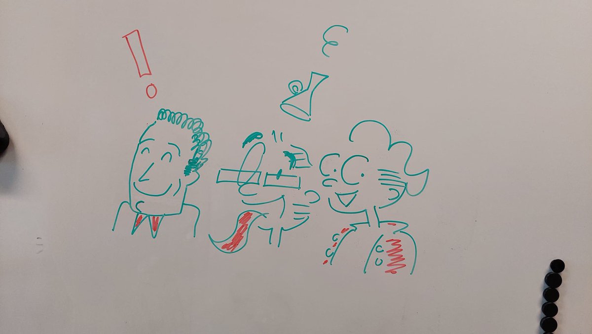 Middagje brainstormen over de podcast. <a href="/MargreetdeHeer/">Margreet de Heer</a> laat gelijk haar trademark achter 😁