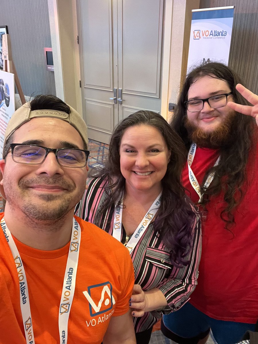 TomAglioVO's tweet image. @MLA_Ent Gun, Aunt Calanthe, and Milo in the house at VOAtlanta! @KevinCutliffe @BirminghamJenna #voiceover #animation #ProjectInfinity