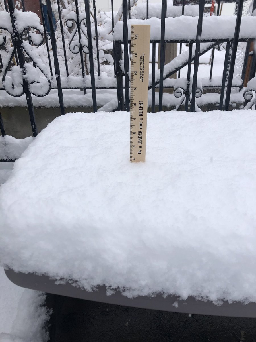 Happy Spring! 3.5 inches in north Sandy! <a href="/NWSSaltLakeCity/">NWS Salt Lake City</a> #utwx #utsnow