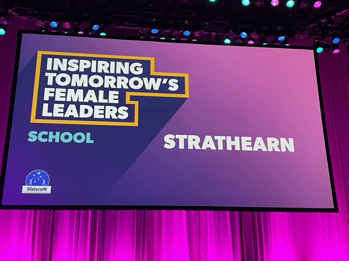 SistersIN_Stra's tweet photo. Congratulations to all the pupils involved in running today’s event but especially our very own Sarah Somerville &amp; Elena Gourley who spoke brilliantly 👍👏🙌 #encourage#empower#excel https://t.co/lLDLL598wL