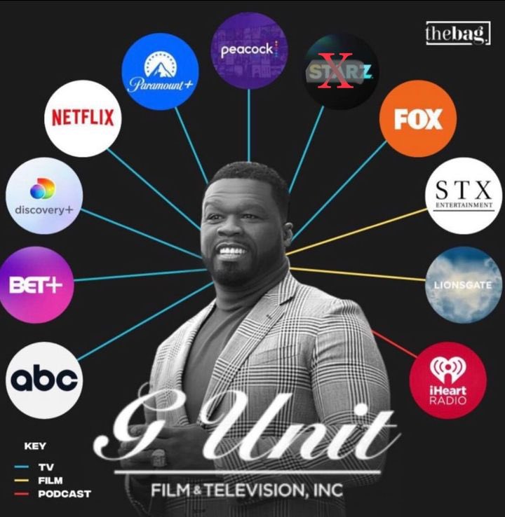 50cent's tweet photo. I just realized there is not 1 african american person with green light Power in all of television. 👀 WTF , I gotta turn it up now ! https://t.co/jnbpt4Vpb3 https://t.co/KssVvZvVVi
