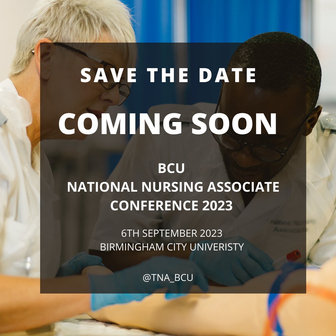 BCU Nursing Associates (@tna_bcu) on Twitter photo Supporting #nursingassociates is a privilege. We recognise the limited CPD opportunities for Nursing Associates... this is why we are excited to announce our 1st <a href="/TNA_BCU/">BCU Nursing Associates</a> National #nursingassociate Conference. An exciting agenda & the Eventbrite link coming soon! Supporting #nursingassociates is a privilege. We recognise the limited CPD opportunities for Nursing Associates... this is why we are excited to announce our 1st <a href="/TNA_BCU/">BCU Nursing Associates</a> National #nursingassociate Conference. An exciting agenda & the Eventbrite link coming soon!