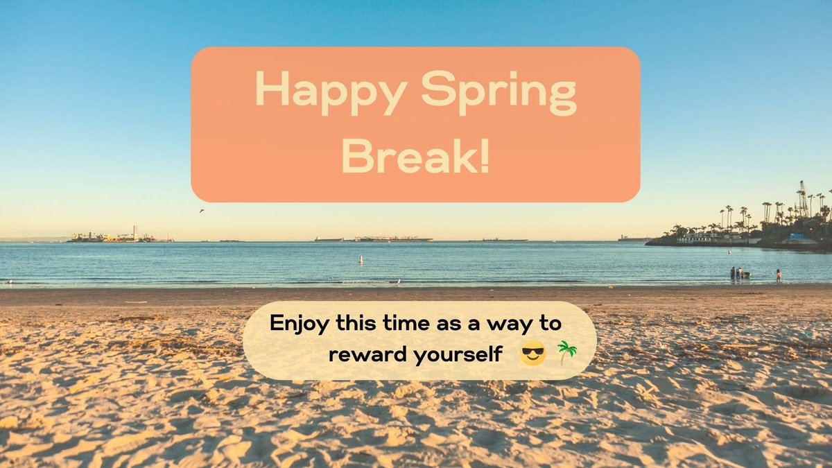 csulbcla's tweet image. The time has finally come! You’ve been a hard-working student; you deserve this free time for yourself.  🌴☀️🌊

#SpingBreak #CLA #Vacation