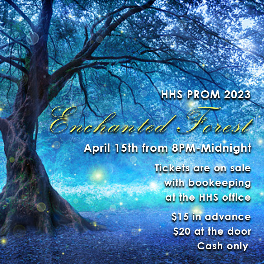 Prom will be on April 15th 8:00pm to Midnight

No jeans, no tennis shoes, and you will have to be clean shaven the night of prom.
If you are planning on bringing a guest there is a form in the office to fill out and be approved. The forms have to be turned in by April 12.
