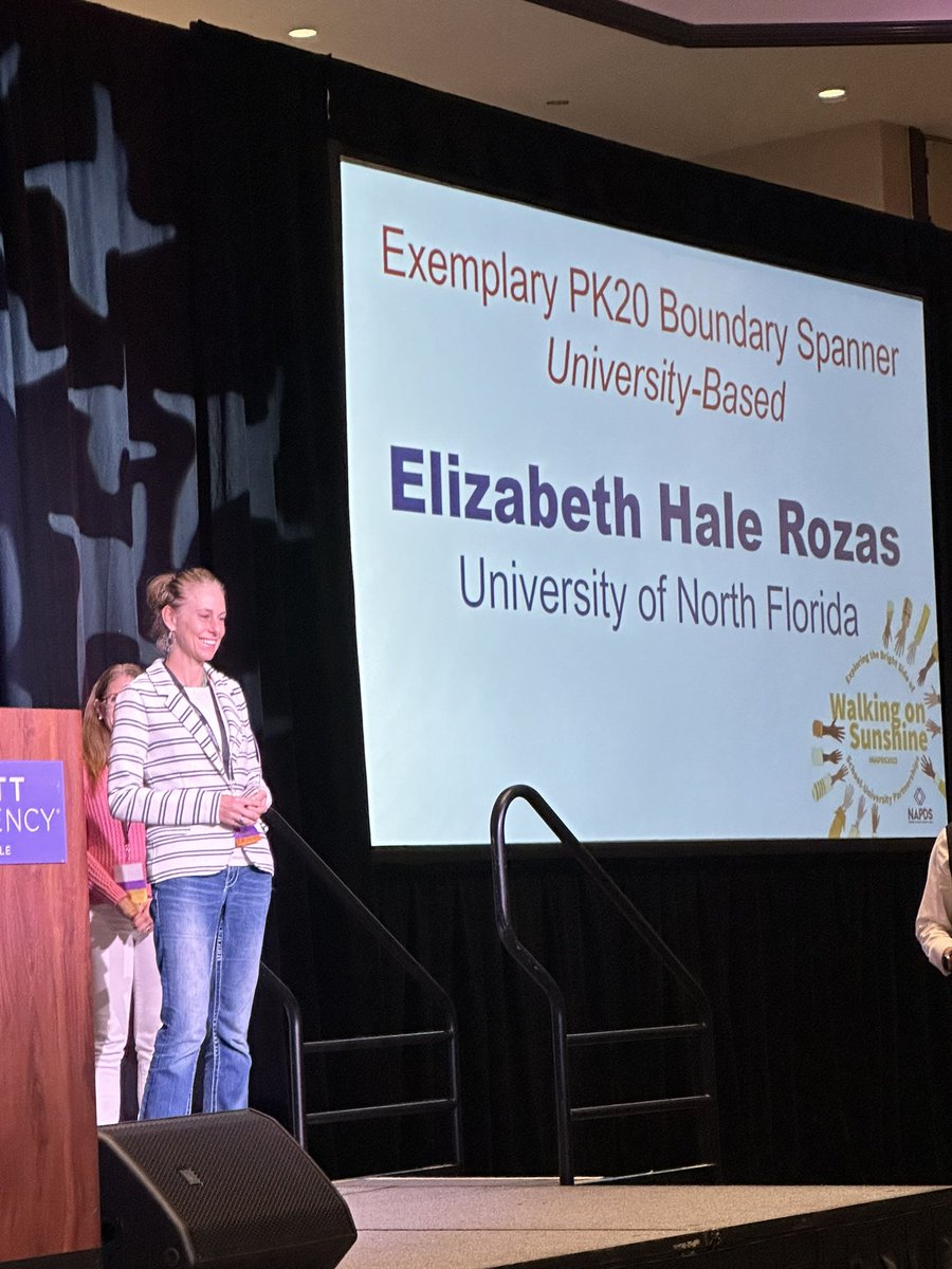Breaking news! <a href="/UofNorthFlorida/">University of North Florida</a> <a href="/UNFCOEHS/">UNF COEHS</a> &amp; <a href="/ymca/">ymca</a> First Coast Tiger Academy Faculty in Residence wins the @NAPDS9 Exemplary P20 University-Based Boundary Spanner at the #NAPDS2023 annual conference!