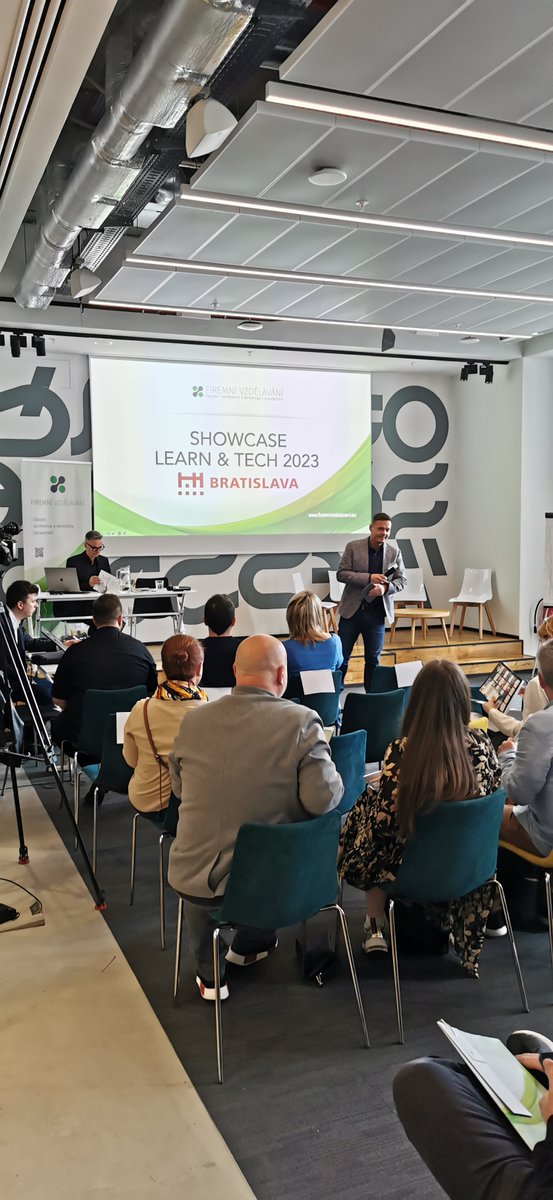 elearnmedia's tweet photo. A few photos from yesterday's LEARN &amp; TECH 2023, brought to you by our long-time partner Firemní vzdělávání. 
We are glad that we could participate in this event as a co-organizer.
A strong community of professionals who care about quality education met again in Bratislava. https://t.co/TIktM7AmcJ