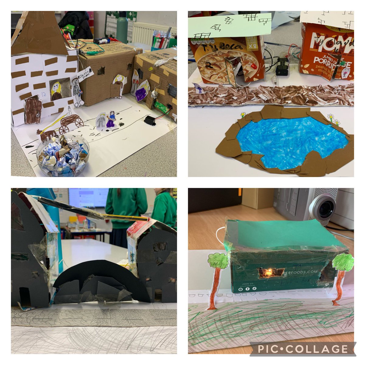 yberllandeg's tweet photo. Trydan ⚡️ Creu tai neu stryd Fictorianaidd gan ddefnyddio cylched drydanol ym ml.5 Elen 🏘️ // Electricity ⚡️ We’ve been busy creating Victorian houses with a working electrical circuit in 5 Elen 🏘️ #wythnosstem https://t.co/zA7ARFd7PD