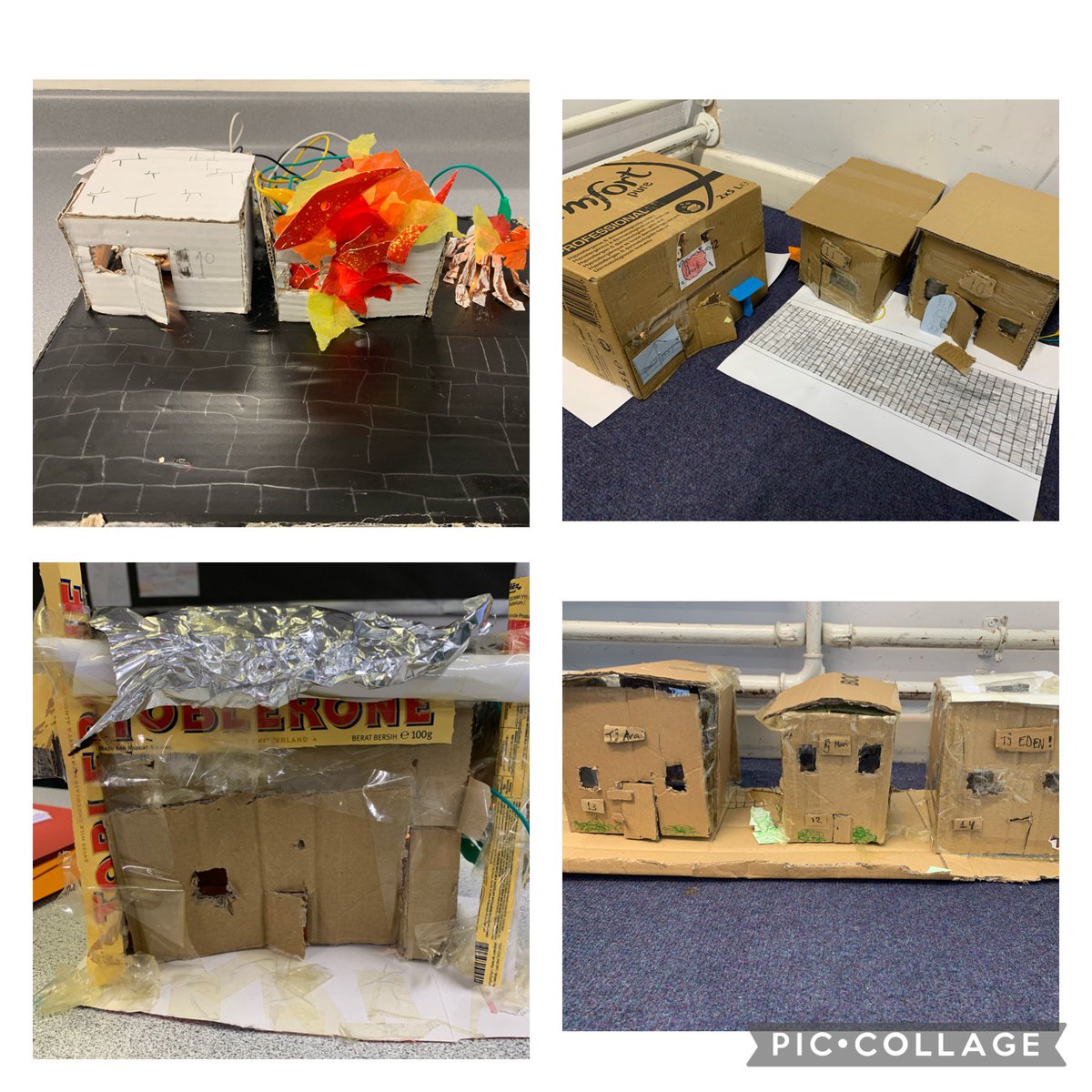 yberllandeg's tweet photo. Trydan ⚡️ Creu tai neu stryd Fictorianaidd gan ddefnyddio cylched drydanol ym ml.5 Elen 🏘️ // Electricity ⚡️ We’ve been busy creating Victorian houses with a working electrical circuit in 5 Elen 🏘️ #wythnosstem https://t.co/zA7ARFd7PD