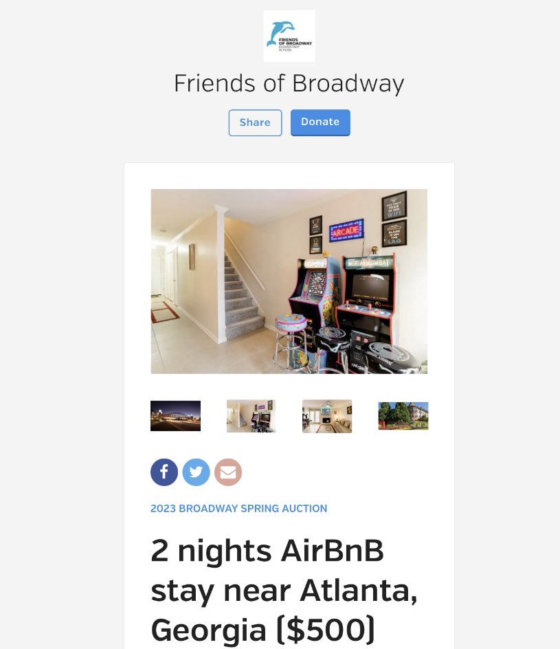 ⏰ ONLY 2 days left to bid in Broadway Elementary School’s Spring Auction to support an underfunded #LAUSD public school. Support the kiddos by bidding on auction items to help with basic supplies! I’ve donated a stay at my #AirBnB, listed under “Travel” ➡️friendsofbroadway.betterworld.org/auctions/2023-…