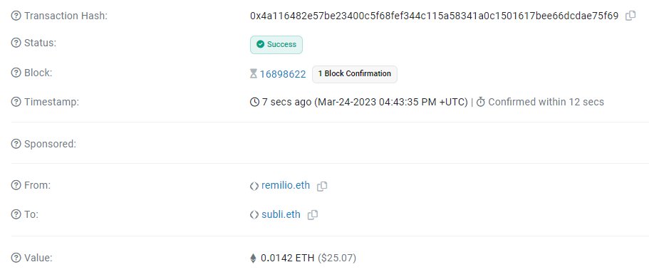 RemilioTrader's tweet photo. @Subli8_ ur taking my money whether u want it or not 🔫🔫🔫 .01420 ETH https://t.co/zH6jPe9Ou3