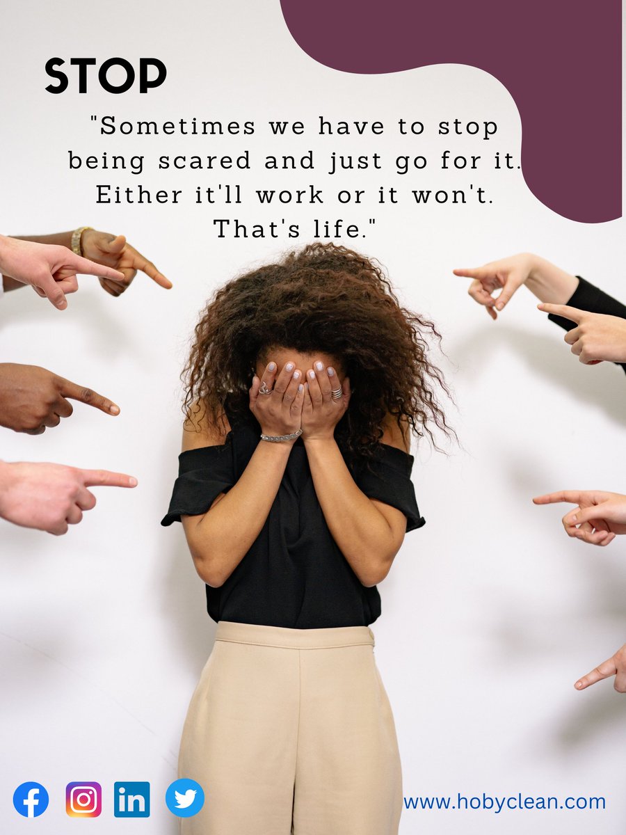 Hobyclean1's tweet photo. Stop being scared and just go for it.

#MondayMotivaton #Monday #mondayblues #HobyClean #MondayMorning #MondayThoughts https://t.co/euDYaXke1G