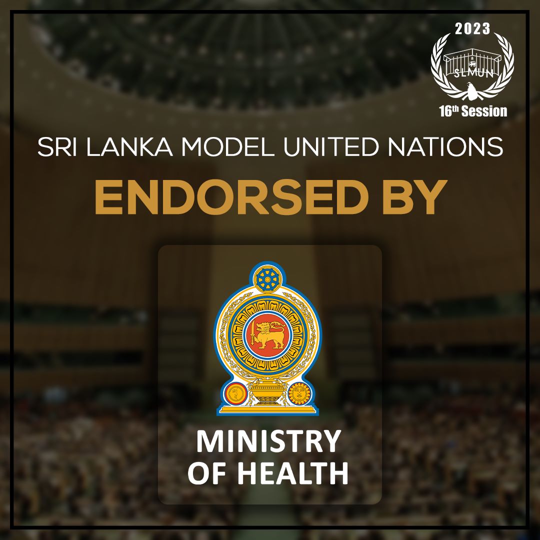 slmun2025's tweet photo. Sri Lanka Model United Nations is now endorsed by the Ministry of Health!
#slmun
#mun
#srilanka https://t.co/KnHlL8jcjn